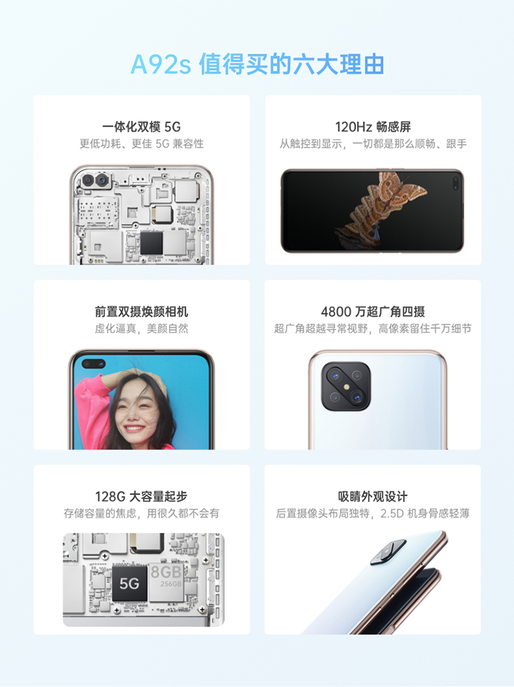 oppo a92s 白　6/128ｇ中国版 oppo a92s 白 6/128g中国版